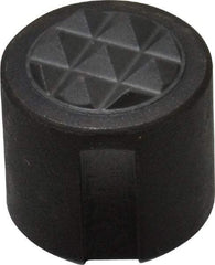 Fairlane - 10-32 Thread, 1/2" Diam, 1/2" High, Threaded, Fine Tooth Grade Diamond Serration Tooth Pattern, Carbide Tipped, Round Positioning Gripper - 0.13" Flat Width, Uncoated - Exact Tool & Supply