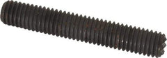 Fairlane - Serrated Tooth, 1/2-13, 1/4" Internal Hex, 3" Thread Length, Black Oxide Finish, Fully Threaded, Adjustable Positioning Gripper - 3/8" Pad Diam, Fine Tooth Grade - Exact Tool & Supply
