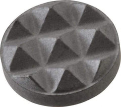 Fairlane - Fine Tooth Grade, Diamond Tooth Pattern, 3/8" Diam, Solid Carbide, Round Positioning Gripper Pad - 1/8" High - Exact Tool & Supply