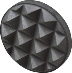 Fairlane - Fine Tooth Grade, Diamond Tooth Pattern, 1/2" Diam, Solid Carbide, Round Positioning Gripper Pad - 1/8" High - Exact Tool & Supply