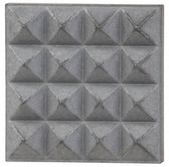 Fairlane - Extra Fine Tooth Grade, Diamond Tooth Pattern, Solid Carbide, Square Positioning Gripper Pad - 5/8" Long x 5/8" Wide x 1/8" High - Exact Tool & Supply