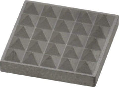 Fairlane - Extra Fine Tooth Grade, Diamond Tooth Pattern, Solid Carbide, Square Positioning Gripper Pad - 1/2" Long x 1/2" Wide x 1/8" High - Exact Tool & Supply