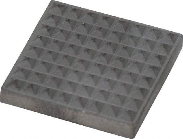 Fairlane - Extra Fine Tooth Grade, Diamond Tooth Pattern, Solid Carbide, Square Positioning Gripper Pad - 3/4" Long x 3/4" Wide x 5/32" High - Exact Tool & Supply