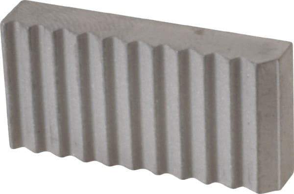 Fairlane - Saw Tooth Grade, Saw Tooth Pattern, Solid Carbide, Rectangle Positioning Gripper Pad - 1" Long x 1/2" Wide x 3/16" High - Exact Tool & Supply