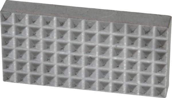 Fairlane - Extra Fine Tooth Grade, Diamond Tooth Pattern, Solid Carbide, Rectangle Positioning Gripper Pad - 1" Long x 1/2" Wide x 3/16" High - Exact Tool & Supply