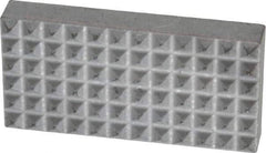 Fairlane - Extra Fine Tooth Grade, Diamond Tooth Pattern, Solid Carbide, Rectangle Positioning Gripper Pad - 1" Long x 1/2" Wide x 3/16" High - Exact Tool & Supply