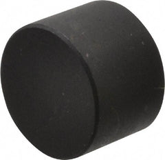 Fairlane - 3/8" OAL, 1/2" OD, Steel, Tapped Rest Button - Black Oxide Coating, 3/16" Thread Depth - Exact Tool & Supply