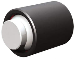 Fairlane - 10-32, 5/32" Thread Length, 5/16" Ball Diam, Flat Ball Pad Surface, Alloy Steel, Black Oxide, Base, Swivel Action Gripper Assemblies - 1/2" Diam, 5/32" Deep Thread, 5/16" Contact Diam, 9/16" Overall Height, Delrin Ball - Exact Tool & Supply