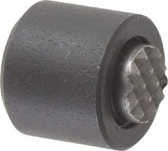Fairlane - 8-32, 5/32" Thread Length, 1/4" Ball Diam, Serrated Ball Pad Surface, Alloy Steel, Black Oxide, Base, Swivel Action Gripper Assemblies - 7/16" Diam, 5/32" Deep Thread, 1/4" Contact Diam, 7/16" Overall Height, High Speed Steel Ball - Exact Tool & Supply