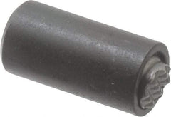 Fairlane - 10-32, 5/8" Thread Length, 5/16" Ball Diam, Serrated Ball Pad Surface, Alloy Steel, Black Oxide, Base, Swivel Action Gripper Assemblies - 1/2" Diam, 5/8" Deep Thread, 5/16" Contact Diam, 1-1/16" Overall Height, High Speed Steel Ball - Exact Tool & Supply
