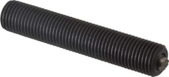 Fairlane - 3/8-24, 2" Thread Length, 3/16" Ball Diam, Serrated Ball Pad Surface, Alloy Steel, Black Oxide, Threaded, Swivel Action Gripper Assemblies - 5/32" Contact Diam, High Speed Steel Ball - Exact Tool & Supply
