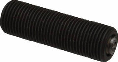 Fairlane - 5/8-18, 2" Thread Length, 3/8" Ball Diam, Serrated Ball Pad Surface, Alloy Steel, Black Oxide, Threaded, Swivel Action Gripper Assemblies - 5/16" Contact Diam, High Speed Steel Ball - Exact Tool & Supply