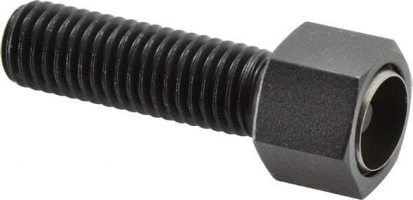 Fairlane - 5/8-11, 2" Thread Length, 3/4" Ball Diam, Alloy Steel, Hex Head, Swivel Action Gripper Assemblies - 11/16" Head Height, 15/16" Hex, Stainless Steel Ball - Exact Tool & Supply