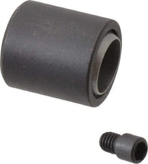 Fairlane - 5/16-24, 0.3500" Thread Length, 5/8" Ball Diam, Alloy Steel, Black Oxide, Base, Swivel Action Gripper Assemblies - 13/16" Diam, 11/32" Deep Thread, 7/8" Overall Height, Stainless Steel Ball - Exact Tool & Supply