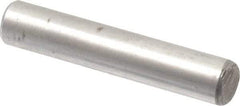Value Collection - 3/16" Diam x 1" Pin Length Alloy Steel Oversized Dowel Pin - C 50-58 Hardness, 7,200 Lb Breaking Strength, 1 Beveled & 1 Rounded End - Exact Tool & Supply