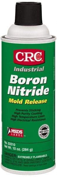 CRC - 16 Ounce Aerosol Can, White, General Purpose Mold Release - Boron Nitride Composition - Exact Tool & Supply