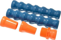 Loc-Line - 14" Hose Length, 3/4 & 5/8" Nozzle Diam, 3/4" Hose ID, Coolant Hose Kit - 3/4" NPT For Loc-Line Modular Hose Systems - Exact Tool & Supply