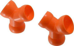 Loc-Line - 3/4" Hose Inside Diam, Coolant Hose Y-Fitting - For Use with Loc-Line Modular Hose System, 2 Pieces - Exact Tool & Supply