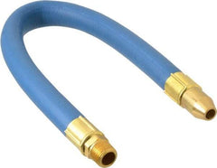Coilhose Pneumatics - 18" Hose Length, 3/8" Nozzle Diam, 1/2" Hose ID, Coolant Hose - 3/8" NPT For Mist Coolant Systems - Exact Tool & Supply