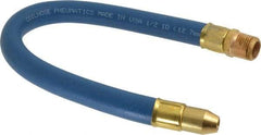 Coilhose Pneumatics - 18" Hose Length, 1/2" Nozzle Diam, 1/2" Hose ID, Coolant Hose - 1/2" NPT For Mist Coolant Systems - Exact Tool & Supply