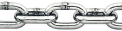 Pewag - 1/8" Welded Stainless Steel Chain - 410 Lb Capacity, Grade 30, Cut to Length, Stainless Steel, Bright Finish - Exact Tool & Supply