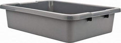 Rubbermaid - 4.6 Gal, Gray Polyethylene Tote Container - Nesting, 20" Long x 15" Wide x 5" High - Exact Tool & Supply