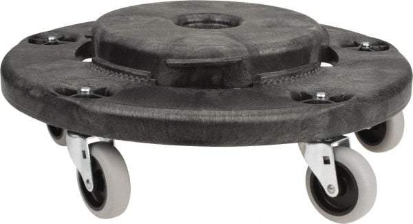 Rubbermaid - Round Polyethylene Twist-On Trash Can Dolly - Compatible with 20, 32, 44 & 55 Gal Containers, Compatible with Brute 2620, 2632, 2643, 2655 - Exact Tool & Supply