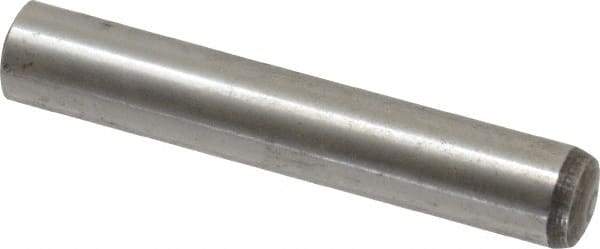 Value Collection - 10mm Diam x 60mm Pin Length Alloy Steel Standard Dowel Pin - C 58-62 Hardness, 37,100 Lb Breaking Strength, 1 Rounded End - Exact Tool & Supply