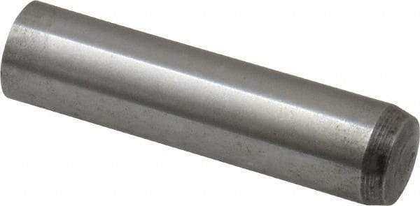Value Collection - 12mm Diam x 50mm Pin Length Alloy Steel Standard Dowel Pin - C 58-62 Hardness, 53,400 Lb Breaking Strength, 1 Rounded End - Exact Tool & Supply