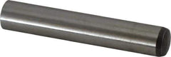 Value Collection - 12mm Diam x 70mm Pin Length Alloy Steel Standard Dowel Pin - C 58-62 Hardness, 53,400 Lb Breaking Strength, 1 Rounded End - Exact Tool & Supply