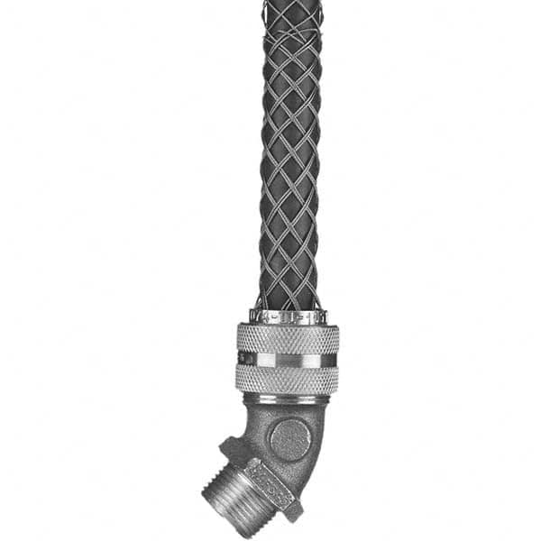 Hubbell Wiring Device-Kellems - 0.5 to 0.62" Liquidtight Elbow Strain Relief Cord Grip - Exact Tool & Supply