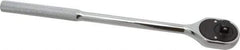 Proto - 3/8" Drive Pear Head Ratchet - Chrome Finish, 11" OAL, 24 Gear Teeth, Standard Head - Exact Tool & Supply