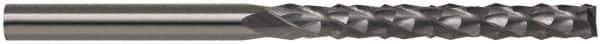 Accupro - 1/2" Diam, 1" LOC, End Mill End, Solid Carbide Diamond Pattern Router Bit - Right Hand Cut, 3" OAL, 1/2" Shank Diam, Use on Fiberglass - Exact Tool & Supply