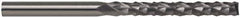 Accupro - 1/2" Diam, 1" LOC, End Mill End, Solid Carbide Diamond Pattern Router Bit - Right Hand Cut, 3" OAL, 1/2" Shank Diam, Use on Fiberglass - Exact Tool & Supply