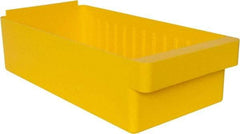 Quantum Storage - 28 Lb. Load Capacity, 17-5/8" Deep, Yellow High-Impact Polystyrene Drawer Bin - 4-5/8" High x 8-3/8" Wide x 17-5/8" Long - Exact Tool & Supply