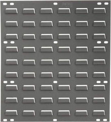 Quantum Storage - 18" Wide x 19" High, Gray Louvered Bin Panel - Use with Quantum Storage Systems - ALL QUS Bins - Exact Tool & Supply