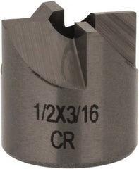 Made in USA - 4 Flutes, 1/2" Diam, 3/16" Pilot Hole Diam, Solid Carbide Reverse Counterbore - Exact Tool & Supply