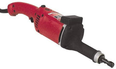 Milwaukee Tool - 1/4 Inch Collet, 14,500 RPM, Straight, Electric Die Grinder - 120 Volt, 11 Amp, 9 Ft. Long Cord - Exact Tool & Supply