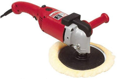 Milwaukee Tool - 7 to 9" Pad Diam, 1,750 RPM, Handheld Electric Polisher - 5/8-11" Spindle Thread, 11 Amps, 120 Volts - Exact Tool & Supply