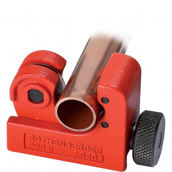 Rothenberger - 1/4" to 7/8" Pipe Capacity, Tube Cutter - Cuts Copper, 2-1/4" OAL - Exact Tool & Supply