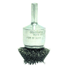 1″ Diameter - Steel Wire Flared End Brush - Exact Tool & Supply