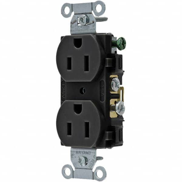 Bryant Electric - Straight Blade Receptacles Receptacle Type: Duplex Receptacle Grade: Commercial - Exact Tool & Supply