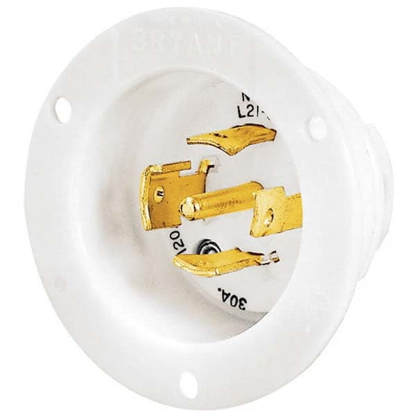 Bryant Electric - Twist Lock Plugs & Connectors Connector Type: Inlet Grade: Industrial - Exact Tool & Supply