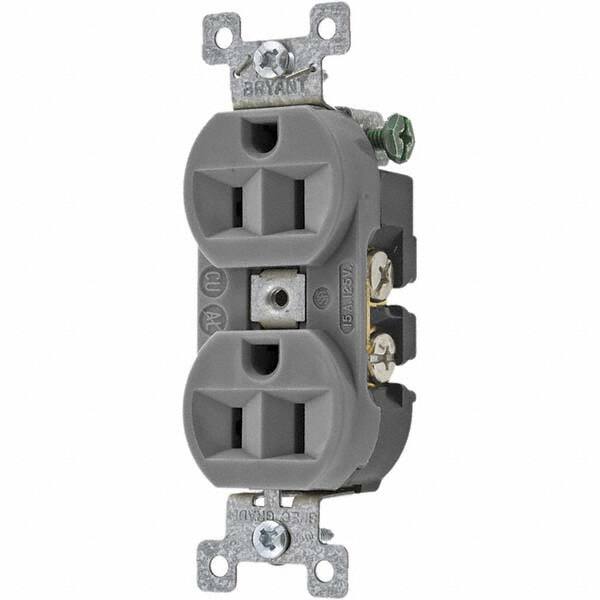 Bryant Electric - Straight Blade Receptacles Receptacle Type: Duplex Receptacle Grade: Specification - Exact Tool & Supply