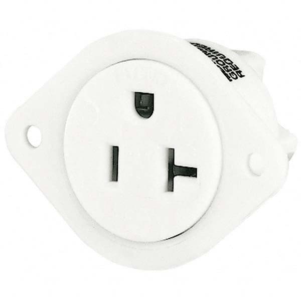 Bryant Electric - Straight Blade Receptacles Receptacle Type: Flanged Receptacle Grade: Industrial - Exact Tool & Supply