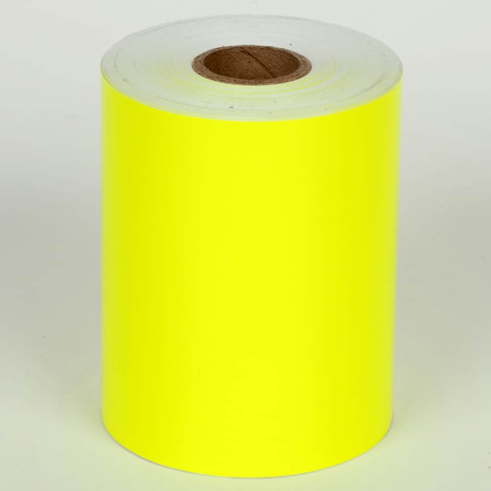 Cobra Systems - Labels, Ribbons & Tapes; Type: Vinyl Tape ; Color: Yellow ; For Use With: VNM8 ; Width (Inch): 6 ; Length (Feet): 75 ; Material: Vinyl - Exact Tool & Supply