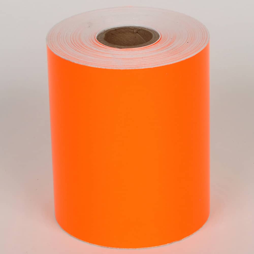 Cobra Systems - Labels, Ribbons & Tapes; Type: Vinyl Tape ; Color: Orange ; For Use With: VNM8 ; Width (Inch): 4 ; Length (Feet): 75 ; Material: Vinyl - Exact Tool & Supply