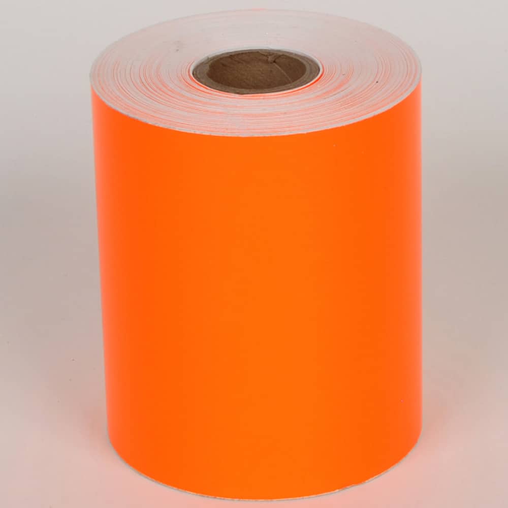 Cobra Systems - Labels, Ribbons & Tapes; Type: Vinyl Tape ; Color: Orange ; For Use With: VNM8 ; Width (Inch): 6 ; Length (Feet): 75 ; Material: Vinyl - Exact Tool & Supply