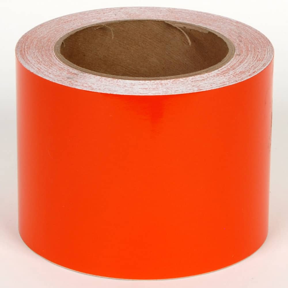 Cobra Systems - Labels, Ribbons & Tapes; Type: Vinyl Tape ; Color: Orange ; For Use With: VNM8 ; Width (Inch): 4 ; Length (Feet): 75 ; Material: Vinyl - Exact Tool & Supply