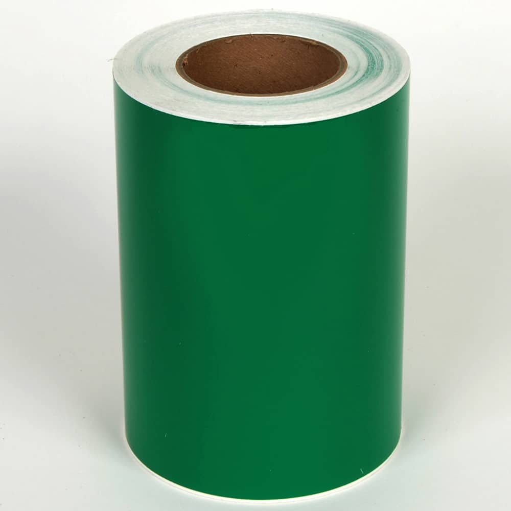 Cobra Systems - Labels, Ribbons & Tapes; Type: Vinyl Tape ; Color: Green ; For Use With: VNM8 ; Width (Inch): 8 ; Length (Feet): 150 ; Material: Vinyl - Exact Tool & Supply